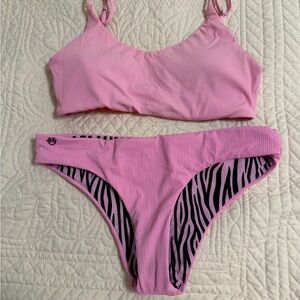 Maaji Pink Zebra Bikini Set
